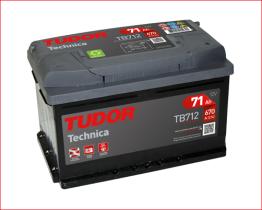 Tudor TB712 - BATERIA 12V 75AH 770A +I 260X180X18