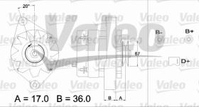 Valeo 436320 - ALTERNADOR INT.PSA/FIAT/TALBOT  "D"