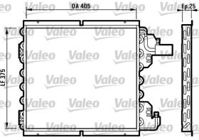 Valeo 816993 - CONDENSADOR FORD FIESTA"96